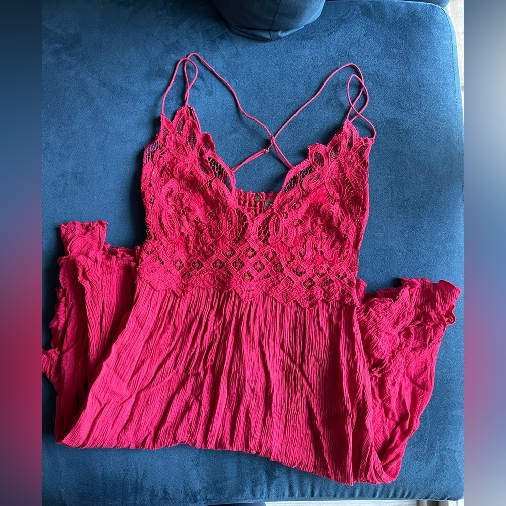 Free People Red Mini Dress